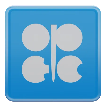 Bandeira quadrada da OPEP  3D Icon