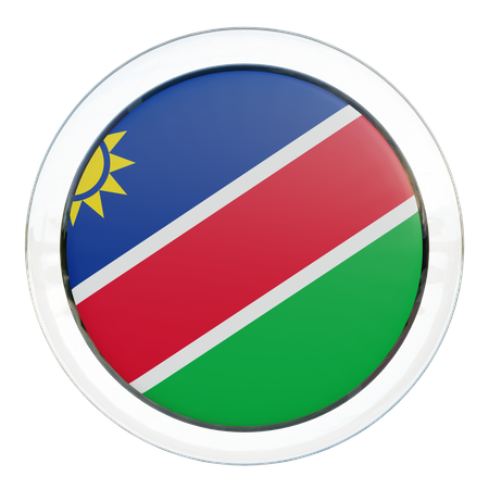 Bandeira Redonda da Namíbia  3D Icon