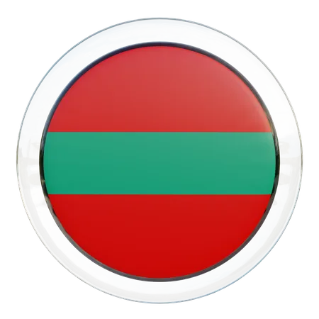 Bandeira Redonda da Transnístria  3D Icon
