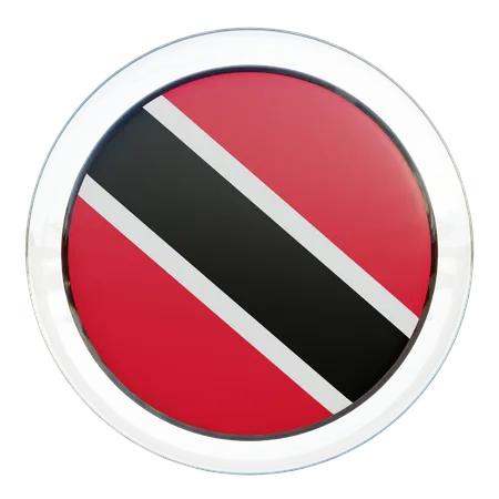 Bandeira Redonda de Trinidad e Tobago  3D Icon