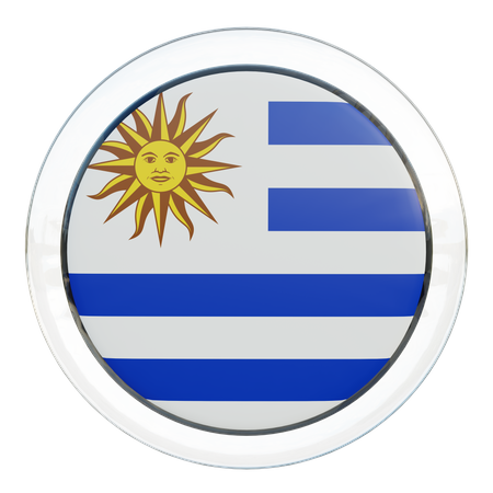 Bandeira da Rodada Uruguai  3D Icon