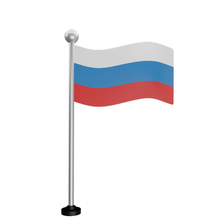 Bandeira da Rússia  3D Flag