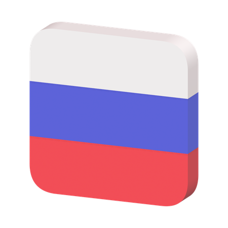 Bandeira da Rússia  3D Icon
