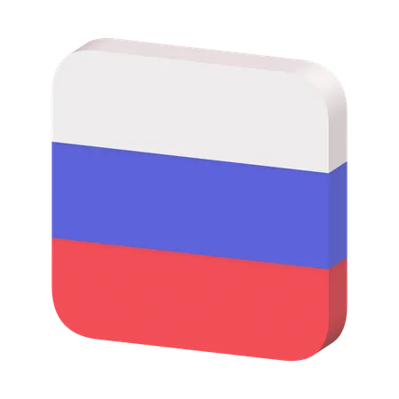 Bandeira da Rússia  3D Icon