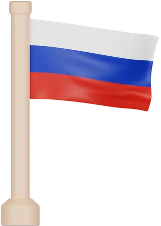 Bandeira da Rússia  3D Icon