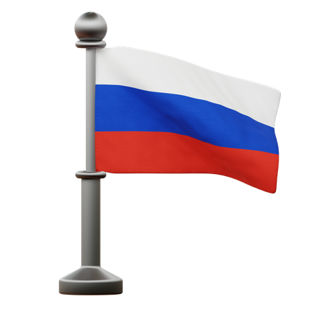 Bandeira da Rússia  3D Icon