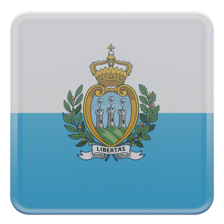 Bandeira de São Marino  3D Flag