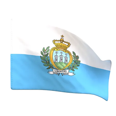 Bandeira de São Marino  3D Icon