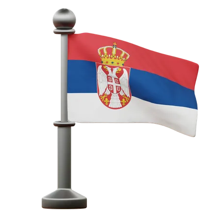 Bandeira da Sérvia  3D Icon