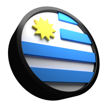 Bandeira do Uruguai  3D Flag