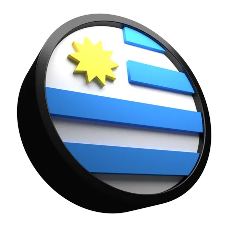 Bandeira do Uruguai  3D Flag