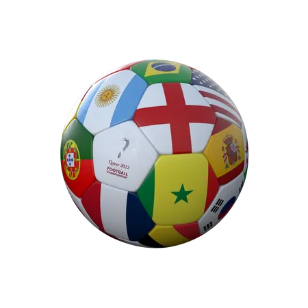 Bandeiras de futebol  3D Icon