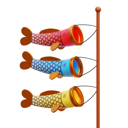 Bandeiras de peixe  3D Icon