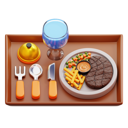 Bandeja de comida  3D Icon