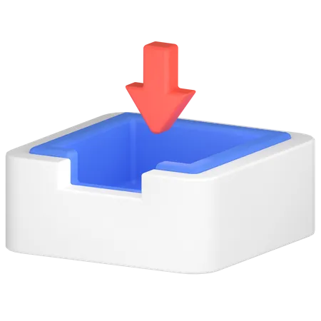 Bandeja de entrada de email  3D Icon