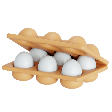 Bandeja de huevos  3D Icon