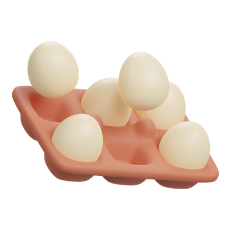 Bandeja de huevos  3D Icon