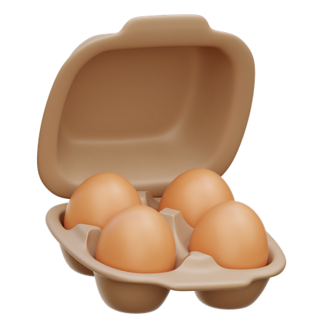 Bandeja de huevos  3D Icon