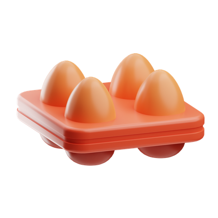 Bandeja de huevos  3D Icon