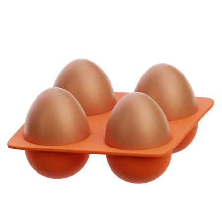 Bandeja de huevos  3D Icon