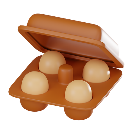 Bandeja de ovos  3D Icon