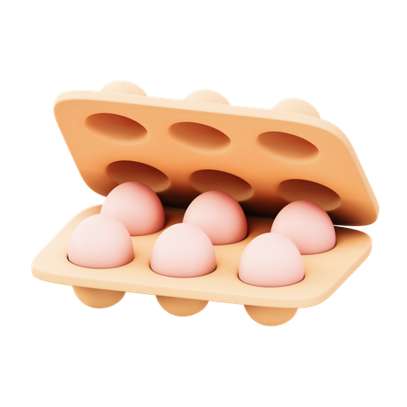 Bandeja para ovos  3D Icon
