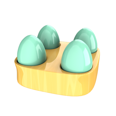 Bandeja de ovos  3D Icon