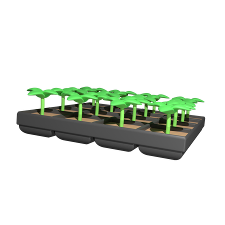 Bandeja de semeadura  3D Icon