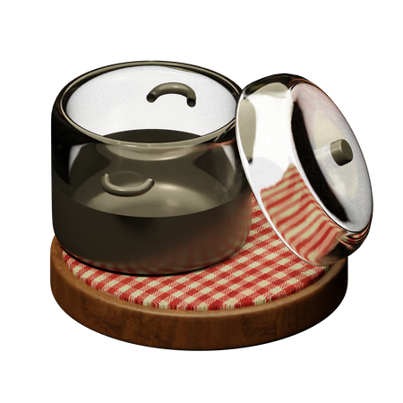 Cacerola de vidrio  3D Icon