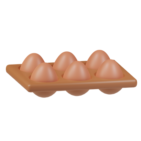 Bandeja de huevos  3D Icon