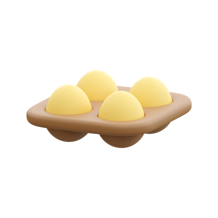 Bandeja de huevos  3D Icon