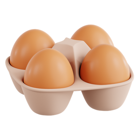Bandeja de ovos  3D Icon