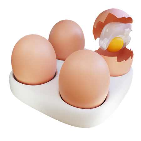 Bandeja de ovos  3D Icon