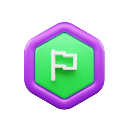 Bandera  3D Icon