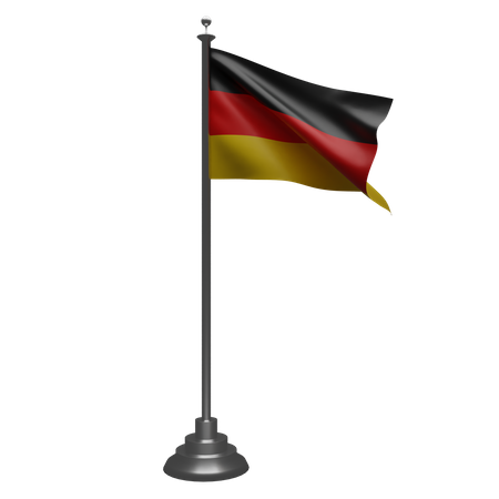 Bandera alemana  3D Illustration