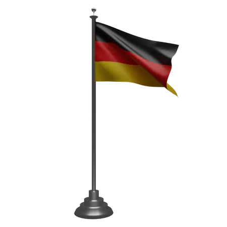Bandera alemana  3D Illustration