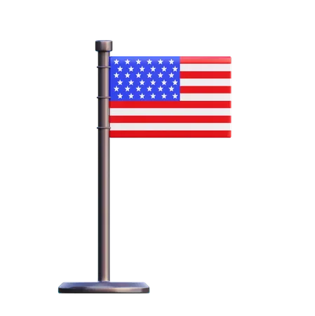 Bandera americana  3D Icon