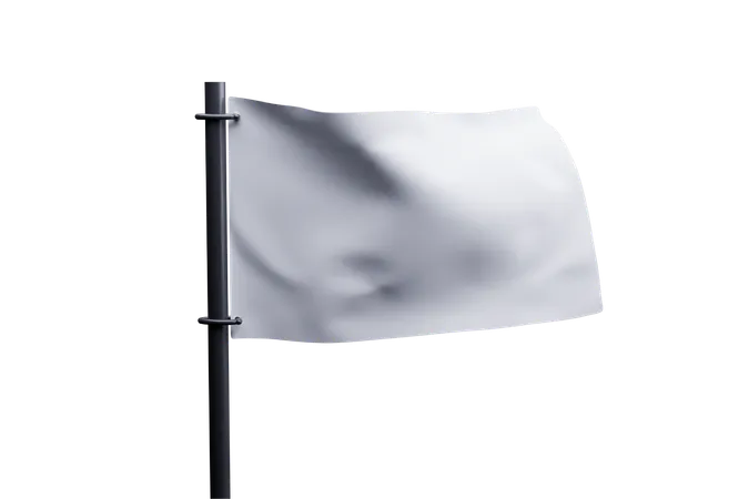 Bandera publicitaria  3D Icon