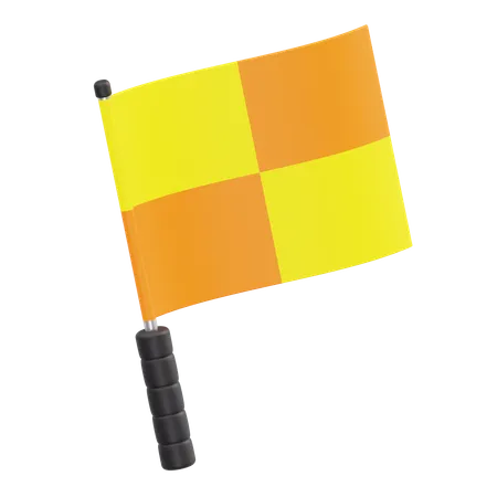 Bandera de arbitro  3D Icon