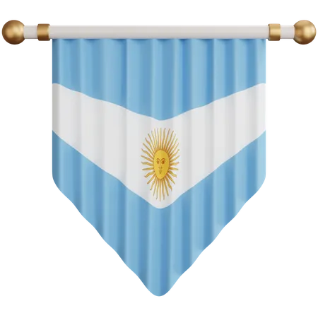 Bandera argentina  3D Icon