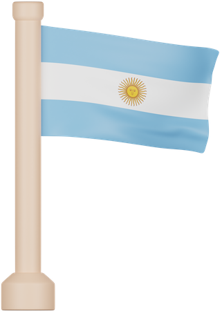 Bandera argentina  3D Icon