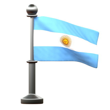 Bandera argentina  3D Icon