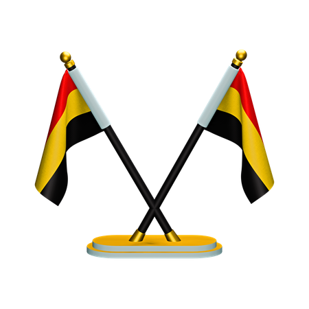 Bandera de bélgica  3D Icon