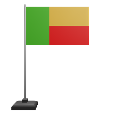 Bandera de benín  3D Icon