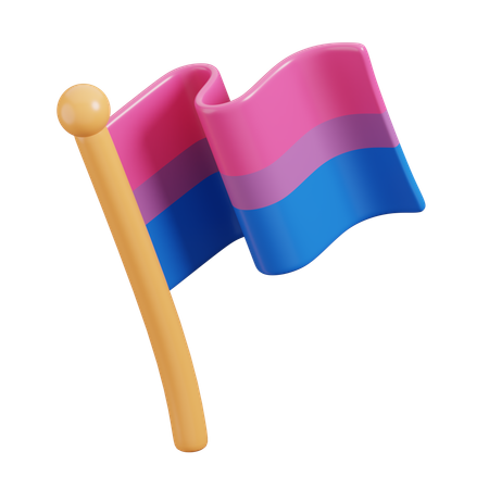 Bandera bisexual  3D Icon