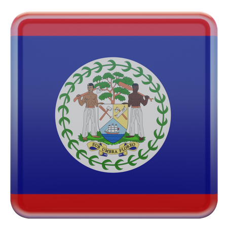 Bandera de la Plaza de Belice  3D Icon