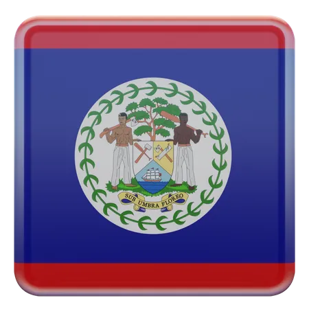 Bandera de la Plaza de Belice  3D Icon