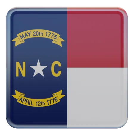 Bandera de la Plaza de Carolina del Norte  3D Icon