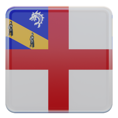 Bandera de la Plaza Herm  3D Icon