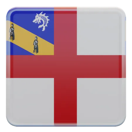 Bandera de la Plaza Herm  3D Icon